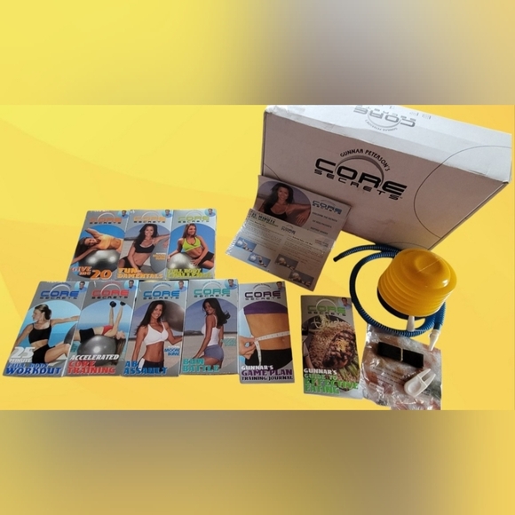 "SEALED" CORE SECRETS GUNNER PETERSON BROOKE BURKE VHS BUNDLE SERIES ~ 7 TAPES - Picture 1 of 10